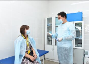 Шымкентте екпе алуға үндейтін акция өтті