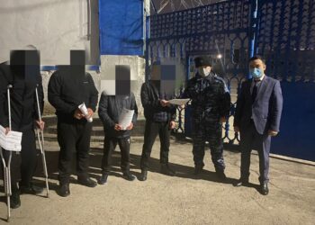 Шымкентте рақымшылық жасайтын алғашқы сотталғандар бостандыққа шықты