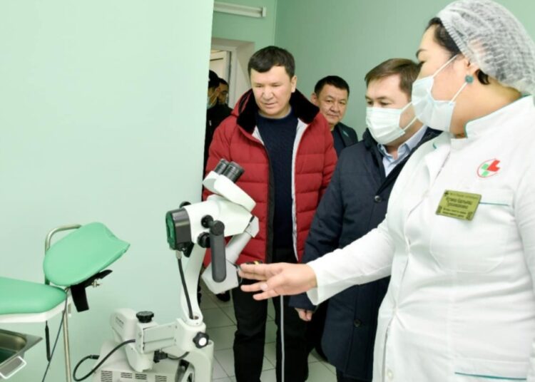 М.ӘЙТЕНОВ ЖАҢАДАН АШЫЛҒАН МЕДИЦИНА ОРТАЛЫҒЫНЫҢ ЖҰМЫС БАРЫСЫМЕН ТАНЫСТЫ