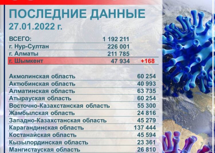 СОҢҒЫ ТӘУЛІКТЕ 168 АДАМ КВИ ЖҰҚТЫРДЫ