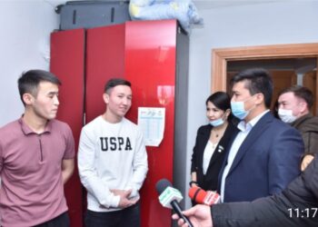 СТУДЕНТТЕР ЖАТАҚХАНАЛАРЫНА МОНИТОРИНГ ЖҮРГІЗІЛДІ