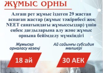 «АЛҒАШҚЫ ЖҰМЫС ОРНЫ» ЖОБАСЫ ЖАСТАРДЫ ЖҰМЫСҚА ШАҚЫРАДЫ