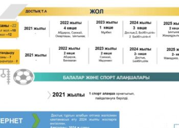 ДОСТЫҚ ТҰРҒЫН АЛАБЫНДА БИЫЛ 2 КӨШЕ ЖАРЫҚТАНДЫРЫЛАДЫ