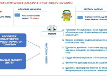 АЗЫҚ-ТҮЛІК БАҒАСЫН ТҰРАҚТАНДЫРУ ШАРАЛАРЫ БАЯНДАЛДЫ