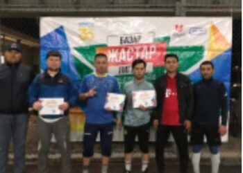 ЖАСТАР АРАСЫНДА ШАҒЫН ФУТБОЛДАН ЖАРЫС ӨТТІ