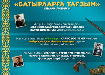 «БАТЫРЛАРҒА ТАҒЗЫМ» онлайн акциясы
