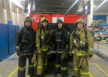 ШЫМКЕНТТІК ӨРТ СӨНДІРУШІЛЕР 2 БАЛАНЫ ӨРТТЕН ҚҰТҚАРДЫ