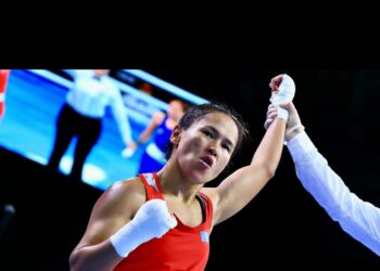 ЖАЙНА ШЕКЕРБЕКОВА ӘЛЕМ ЧЕМПИОНАТЫНДА ҚОЛА ЖҮЛДЕГЕР АТАНДЫ