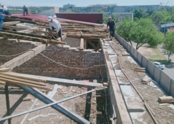 ОРТАЛЫҚ СТАДИОНДЫ РЕТКЕ КЕЛТІРУ ЖҰМЫСЫ ЖАЛҒАСУДА