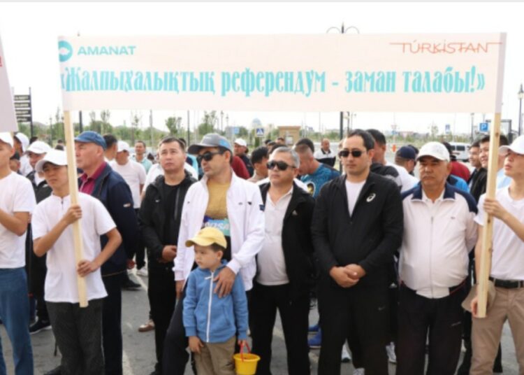 «AMANAT»: ТҮРКІСТАНДА АЛҒАШ РЕТ «ДЕНСАУЛЫҚҚА ҚАРАЙ 10 000 ҚАДАМ» АКЦИЯСЫ ӨТКІЗІЛДІ