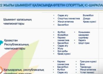 ШЫМКЕНТТЕ 50 СПОРТТЫҚ ІС-ШАРА ӨТЕДІ