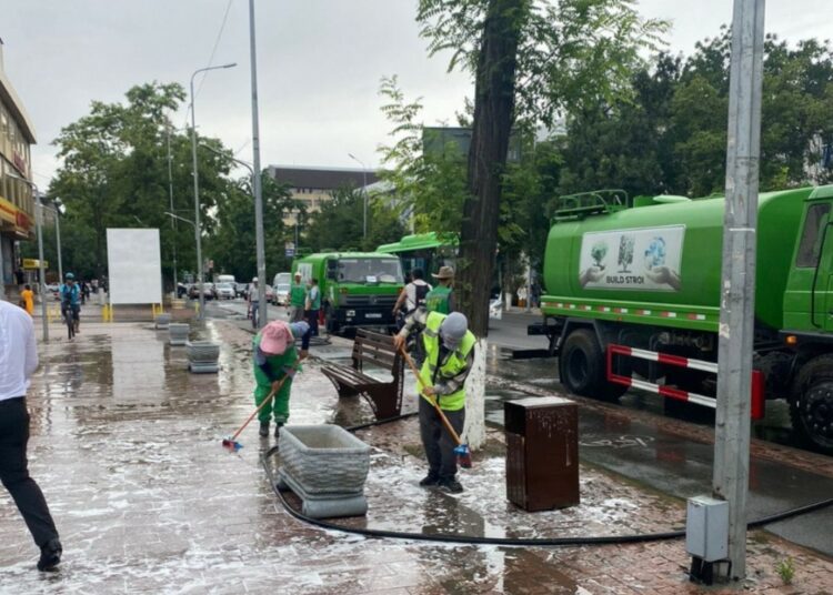 ТАЗАЛЫҚ ЖҰМЫСТАРЫ ( Әл-Фараби ауданы)