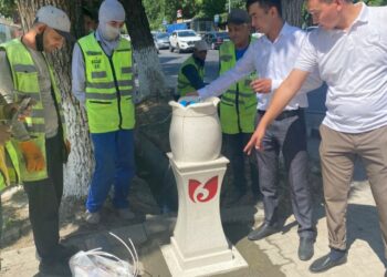 ШЫМКЕНТТЕ 6 ЖЕРГЕ АУЫЗСУ БҰРҚАҚТАРЫ ОРНАТЫЛДЫ