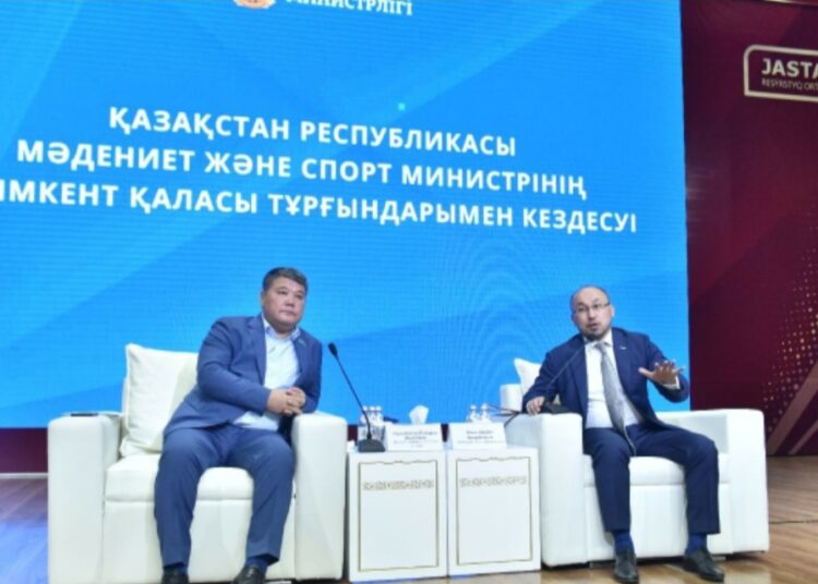 ҚР МӘДЕНИЕТ ЖӘНЕ СПОРТ МИНИСТРІ ШЫМКЕНТТІКТЕРМЕН КЕЗДЕСТІ