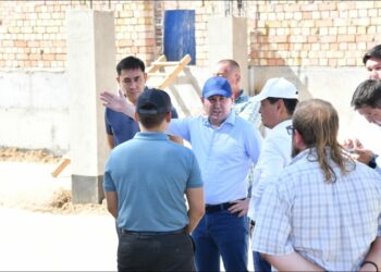ҚАЛАДАҒЫ ЕҢ КӨНЕ МЕКТЕПКЕ ЖАҢА ОҚУ КОРПУСЫ САЛЫНУДА