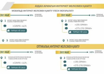 ӘЛ-ФАРАБИ АУДАНЫ БИЫЛ 100 ПАЙЫЗ САПАЛЫ ИНТЕРНЕТПЕН ҚАМТЫЛАДЫ