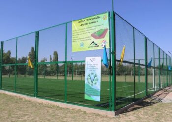 ТҮЛКІБАСТА ДЕМЕУШІЛЕР ЕСЕБІНЕН КІШІ ФУТБОЛ АЛАҢШАСЫ АШЫЛДЫ