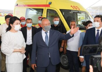 ТҮРКІСТАНДА ЗАМАНАУИ ЖЕДЕЛ ЖӘРДЕМ ОРТАЛЫҒЫ БОЙ КӨТЕРДІ