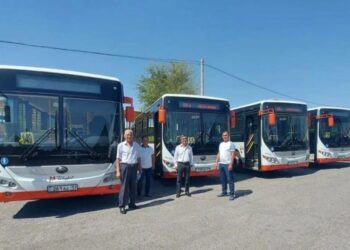 ШЫМКЕНТТЕ 2 БАҒДАРҒА ЖАҢА АВТОБУС ҚОСЫЛДЫ