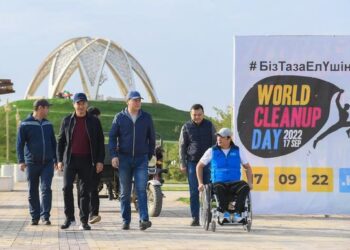 ТҮРКІСТАНДА ОБЛЫС ӘКІМІНІҢ ҚАТЫСУЫМЕН ТАЗАЛЫҚ АКЦИЯСЫ ӨТТІ