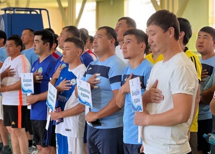ТҮРКІСТАН: РЕСПУБЛИКА КҮНІНЕ ОРАЙ ОБЛЫС ЖАСТАРЫ ВОЛЕЙБОЛДАН БАҚ СЫНАДЫ