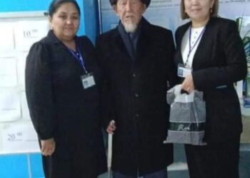 ТҮРКІСТАН: 100 ЖАСТАҒЫ АҚСАҚАЛ АЛҒАШҚЫЛАРДЫҢ БІРІ БОЛЫП ӨЗ ТАҢДАУЫН ЖАСАДЫ