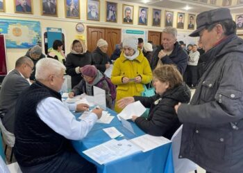 ТҮРКІСТАН: ЖЕТІСАЙДА 40 НЕМЕРЕ, 120 ШӨБЕРЕСІ БАР 102 ЖАСТАҒЫ ӘЖЕ ДАУЫС БЕРДІ