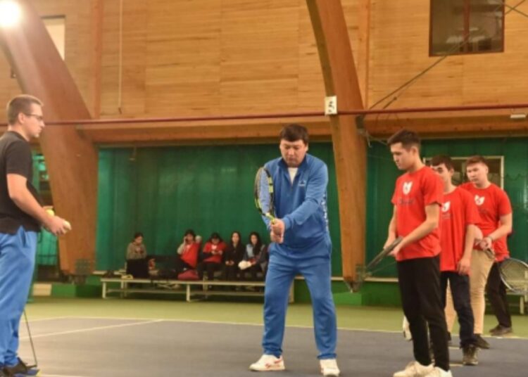 ЕРІКТІЛЕРГЕ ҮЛКЕН ТЕННИСТЕН ШЕБЕРЛІК САБАҒЫ ҰЙЫМДАСТЫРЫЛДЫ