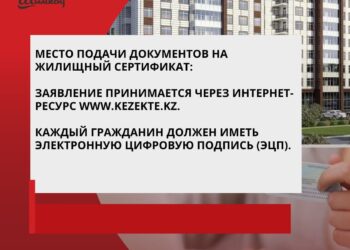 ТҰРҒЫН ҮЙ СЕРТИФИКАТЫНА ӨТІНІМ ҚАБЫЛДАУ 23 ҚАҢТАРДАН БАСТАЛАДЫ