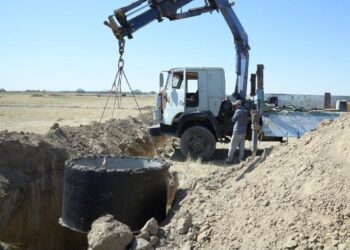 ҚАРАТАУДА АУЫЗ СУМЕН ҚАМТУ ЖҰМЫСТАРЫ ҚАРҚЫНДЫ ЖҮРГІЗІЛУДЕ