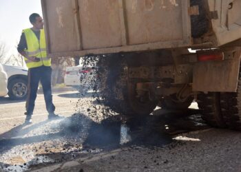 🔝Қала жолдарын қалпына келтіру жұмыстары жүргізілуде