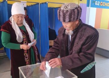 ШЫМКЕНТТІК 82 ЖАСТАҒЫ ҚАРИЯ САЙЛАУ УЧАСКЕСІНДЕ ӨЗ ТАҢДАУЫН ЖАСАДЫ