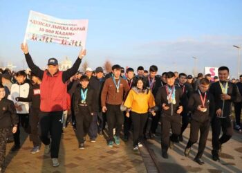 ТҮРКІСТАНДА «ДЕНСАУЛЫҚҚА ҚАРАЙ 10 000 ҚАДАМ» АКЦИЯСЫ ӨТТІ