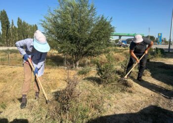 ОРДАБАСЫ АУДЫНАНДА ТАЗАЛЫҚ ЖҰМЫСТАРЫ ЖҮРГІЗІЛДІ
