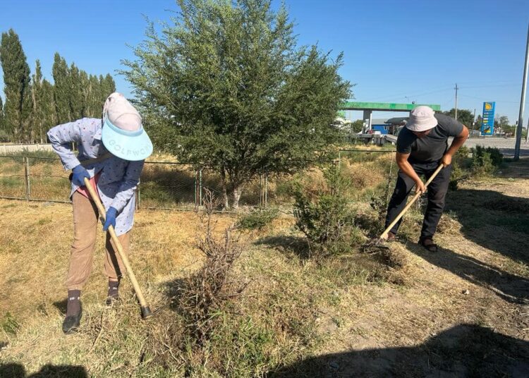 ОРДАБАСЫ АУДЫНАНДА ТАЗАЛЫҚ ЖҰМЫСТАРЫ ЖҮРГІЗІЛДІ