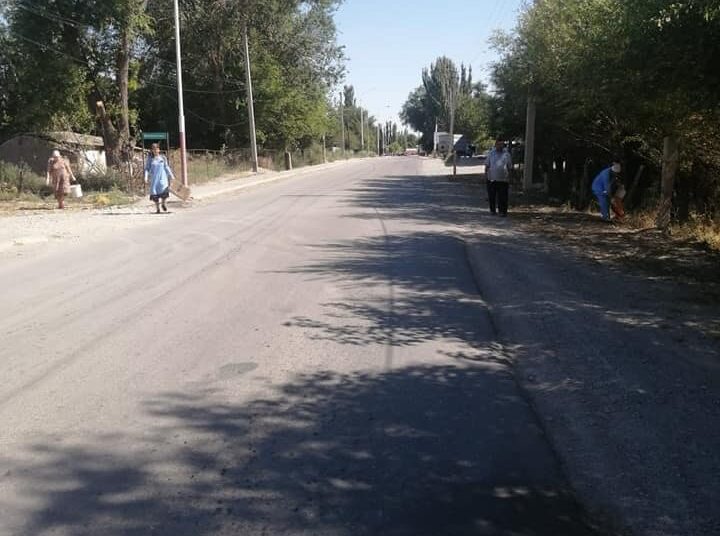 АУДАНДА САНИТАРЛЫҚ ТАЗАЛЫҚ ЖҰМЫСТАРЫ БАҚЫЛАУДА