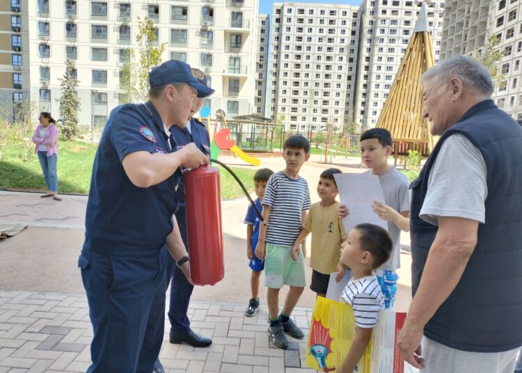 «Tumar Apartments» тұрғын үй кешенінде шартты өртті сөндіру бойынша өрт-тактикалық оқу-жаттығу өткізілді  