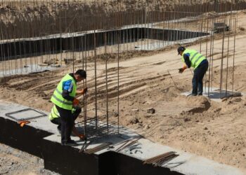 ТҮРКІСТАН: САРЫАҒАШТА ЖАҢА СПОРТ КЕШЕНІ САЛЫНЫП ЖАТЫР