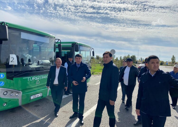 ТҮРКІСТАН ҚАЛАСЫ 20 ЖАҢА АВТОБУСПЕН ТОЛЫҚТЫ