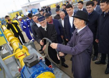 ТҮРКІСТАН ОБЛЫСЫНДА ГАЗ ТАРАТУ СТАНЦИЯСЫ ІСКЕ ҚОСЫЛЫП, 50 МЫҢҒА ЖУЫҚ ТҰРҒЫН ГАЗБЕН ҚАМТЫЛДЫ