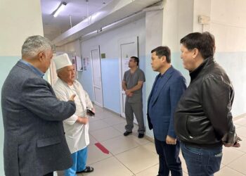 ОБЛЫС ӘКІМІНІҢ ОРЫНБАСАРЫ САЙРАМДАҒЫ ӘЛЕУМЕТТІК НЫСАНДАРДЫҢ ЖАЙ-КҮЙІМЕН ТАНЫСТЫ