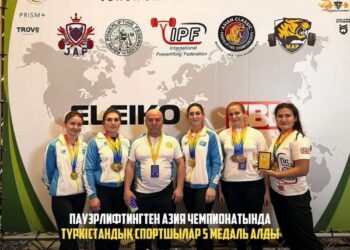 ПАУЭРЛИФТИНГТЕН АЗИЯ ЧЕМПИОНАТЫНДА ТҮРКІСТАНДЫҚ СПОРТШЫЛАР 5 МЕДАЛЬ АЛДЫ