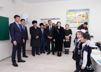 ТҮРКІСТАН: ЖЕТІСАЙ АУДАНЫНДА 300 ОРЫНДЫҚ ЖАҢА МЕКТЕП АШЫЛДЫ