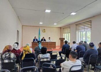 ЕҢБЕКШІ АУЫЛДЫҚ ОКРУГІНІҢ ТҰРҒЫНДАРЫМЕН КЕЗДЕСУ ӨТТІ