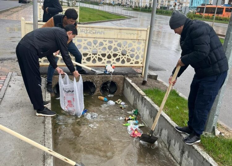 ТҮРКІСТАН ОБЛЫСЫНДА «ТАЗА ҚАЗАҚСТАН» АКЦИЯСЫ АЯСЫНДА 145 МЫҢҒА ЖУЫҚ АҒАШ ПЕН БҰТА ЕГІЛДІ