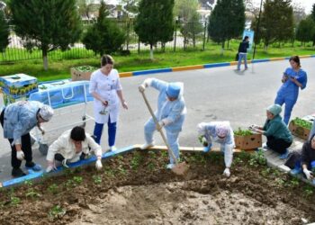 ТҮРКІСТАН: ОРДАБАСЫЛЫҚ ДӘРІГЕРЛЕР «ТАЗА ҚАЗАҚСТАН» АКЦИЯСЫНА ҮЛЕС ҚОСТЫ