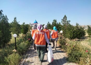 ТАЗА ҚАЗАҚСТАН»: САЙРАМДА «ТАЗА БЕЙСЕНБІ» АПТАЛЫҒЫ МАШАТ ӨЗЕНІ ЖАҒАСЫНДА ЖАЛҒАСТЫ