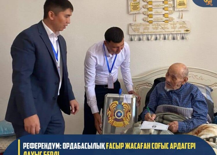РЕФЕРЕНДУМ: ОРДАБАСЫЛЫҚ ҒАСЫР ЖАСАҒАН СОҒЫС АРДАГЕРІ ДАУЫС БЕРДІ