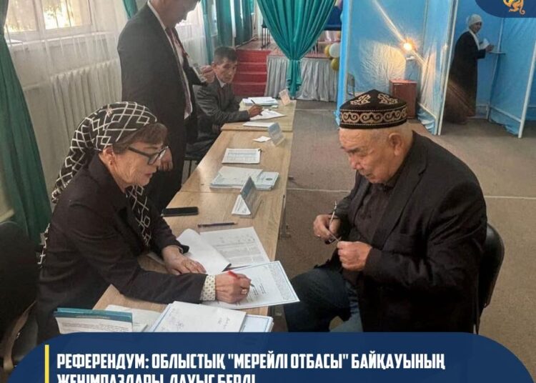 РЕФЕРЕНДУМ: ОБЛЫСТЫҚ «МЕРЕЙЛІ ОТБАСЫ» БАЙҚАУЫНЫҢ ЖЕҢІМПАЗДАРЫ ДАУЫС БЕРДІ