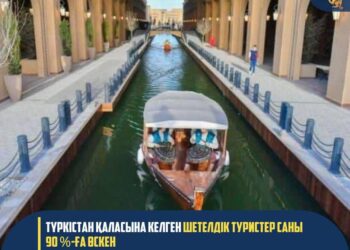 ТҮРКІСТАН ҚАЛАСЫНА КЕЛГЕН ШЕТЕЛДІК ТУРИСТЕР САНЫ 90 %-ҒА ӨСКЕН